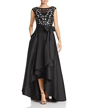 Adrianna Papell Embellished Taffeta Gown