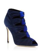 Sergio Rossi Divine Cutout Peep Toe Booties