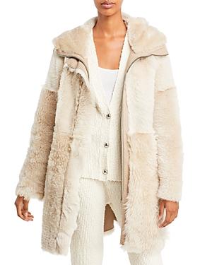 Hiso Capsule Hooded Reversible Shearling Coat