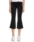 Bailey 44 Pg-13 Crushed Velvet Cropped Flared Pants