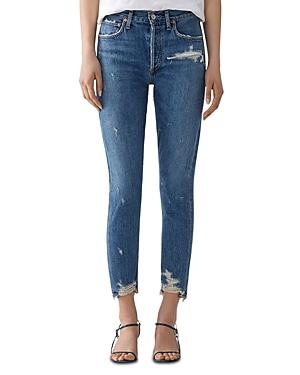 Agolde Jamie High-rise Classic Skinny Jeans In Grade