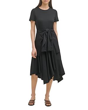 Karl Lagerfeld Paris Tie Waist Dress