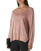 Whistles Sparkle Scoop-neck Knit Top