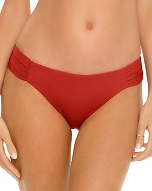Becca By Rebecca Virtue Color Code Shirred Bikini Bottom