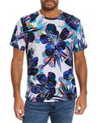 Robert Graham Tiki Ti Tiki Ti Cotton Tropical Floral Graphic Tee