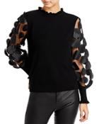 Sioni Mixed Media Long Sleeved Sweater (66% Off) - Comparable Value $118