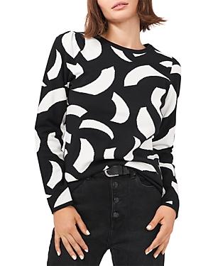 Vince Camuto Jacquard Crewneck Sweater