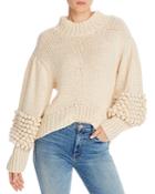 C/meo Collective Hold Tight Pom-pom Sleeve Sweater