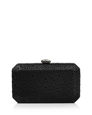Sondra Roberts Pave Crystal Satin Clutch