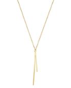 Moon & Meadow 14k Yellow Gold Double Bar Pendant Necklace, 19 - 100% Exclusive