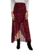 Ba & Sh Salvi Zebra Print Maxi Skirt