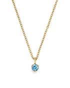 Zoe Chicco 14k Yellow Gold And Aquamarine Pendant Necklace, 14 - 100% Exclusive