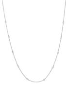 Aerodiamonds 18k White Gold Orbit Diamond 10 Stone Station Necklace, 18