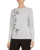 Ted Baker Redinn Butterfly-embroidered Sweater