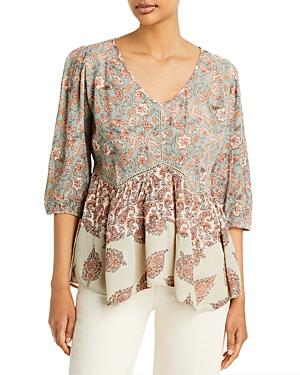 Bila Mixed Print Top