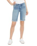 Nydj Briella Cuffed Denim Shorts In Clean Brooke
