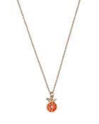 Moon & Meadow 14k Yellow Gold Enamel Orange Fruit Pendant Necklace, 15-16