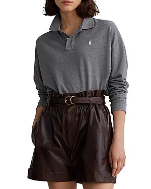 Polo Ralph Lauren Long Sleeve Cropped Polo Shirt