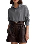 Polo Ralph Lauren Long Sleeve Cropped Polo Shirt