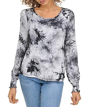 Dkny Tie Dyed Long Sleeve Top