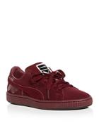Puma X Mac Women's Classic Suede & Patent Leather Lace Up Sneakers