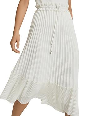 Reiss Lottie Pleated Midi Skirt