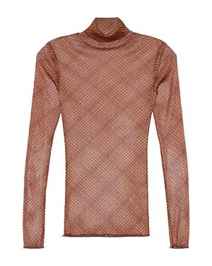 Jonathan Simkhai Charli Shimmer Tulle Turtleneck