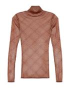 Jonathan Simkhai Charli Shimmer Tulle Turtleneck