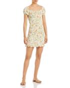 Lost And Wander Big Escape Floral Smocked Mini Dress