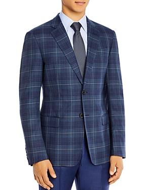 Armani Wool Plaid Classic Fit Tailored Jacket