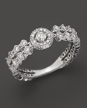 Diamond Ring In 14k White Gold, .30 Ct. T.w.