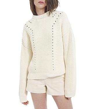 The Kooples Open Knit Crewneck Sweater