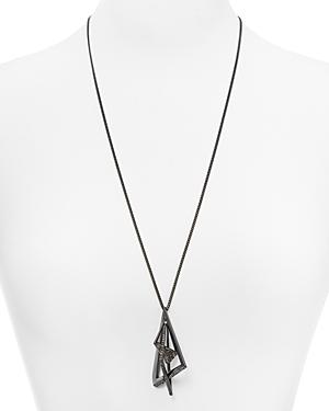 Alexis Bittar Crystal Encrusted Origami Pendant Necklace, 26