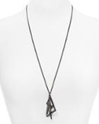 Alexis Bittar Crystal Encrusted Origami Pendant Necklace, 26