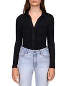 Sanctuary Dreamgirl Ruched Knit Shirt