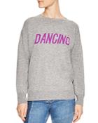 Sandro Figlio Wool & Cashmere Dancing Graphic Sweatshirt