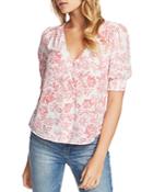 1.state Floral-print Top