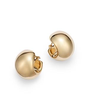 Bloomingdale's Wide Huggie Hoop Earrings In 14k Yellow Gold - 100% Exclusive
