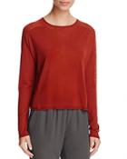 Eileen Fisher Semi-sheer Cropped Sweater