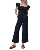 Whistles Tabi Linen Bardot Jumpsuit