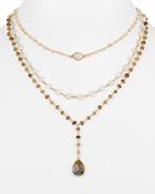 Ela Rae Pink Opal Layered Necklace, 14