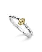Lagos 18k Gold And Sterling Silver Caviar Birdcage Stacking Ring