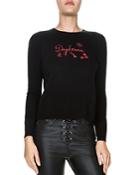 The Kooples Daydream Embellished Wool-blend Sweater