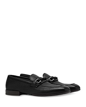 Salvatore Ferragamo Men's Embossed Apron Toe Loafers