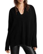 Allsaints Ollar Cashmere Blend Polo Sweater