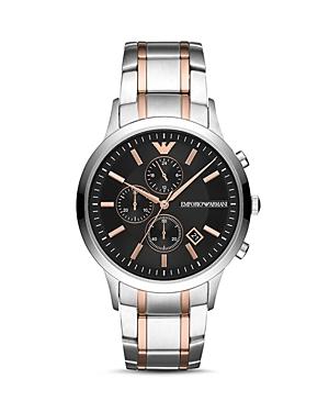 Emporio Armani Two-tone Stainless Steel Chronograph, 43mm