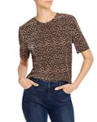 The Fifth Label Saloon Ribbed Leopard-print Top