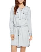 Two By Vince Camuto Chambray Shirt Dress