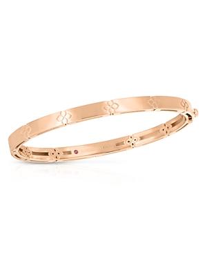 Roberto Coin 18k Rose Gold Love In Verona Floral Bangle Bracelet