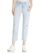 Levi's 501 Crop Tapered Jeans In Bowie Blue